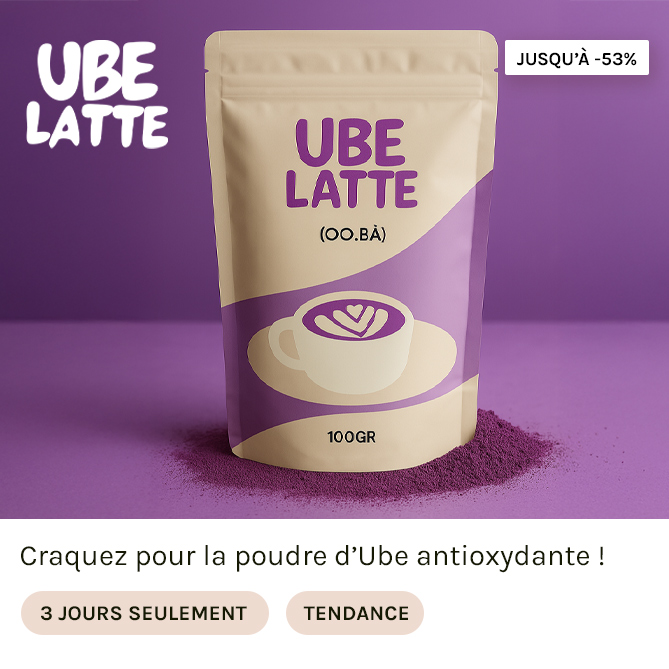Ube latte