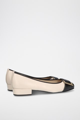 Lakleren Ballerina's - Beige