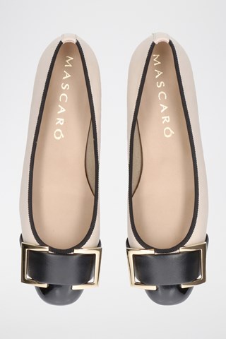 Lakleren Ballerina's - Beige