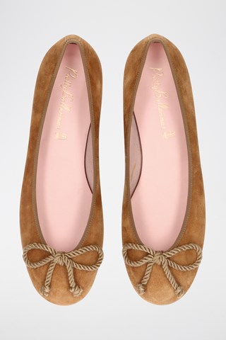 Nubuck Ballerina's - Bruin