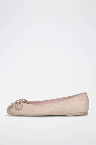 Nubuck Ballerina's - Beige