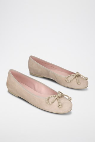 Nubuck Ballerina's - Beige