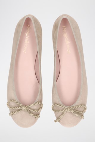 Nubuck Ballerina's - Beige