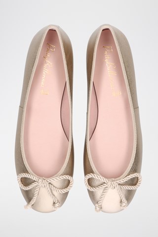 Leren Ballerina's - Goudkleurig