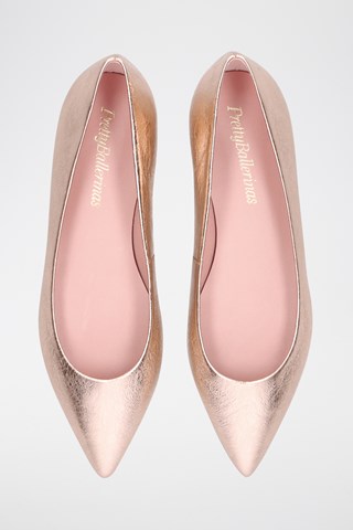 Leren Ballerina's - Goudkleurig