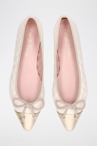Leren Ballerina's - Wit