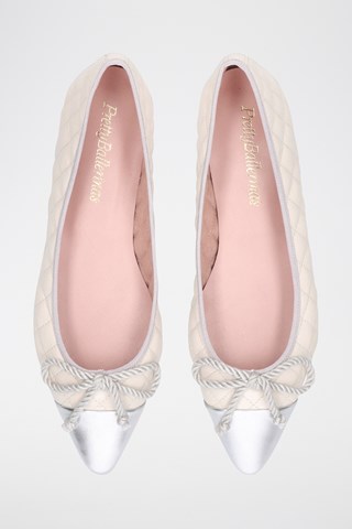 Leren Ballerina's - Wit