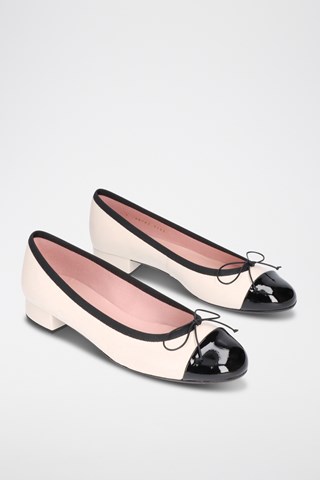 Leren Ballerina's - Wit