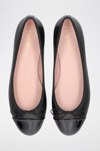 Leren Ballerina's - Zwart