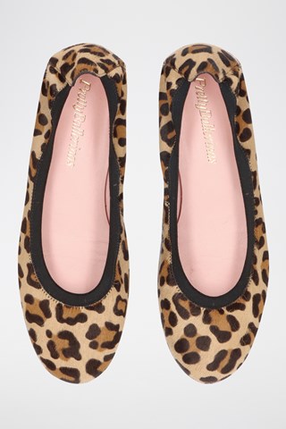 Leren Ballerina's - Bruin