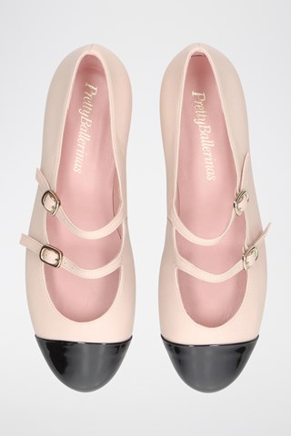 Leren Mary Janes - Beige