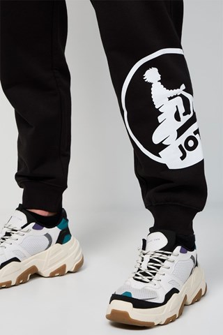 Biologisch Katoen Joggingbroek Moledo Logo - Zwart