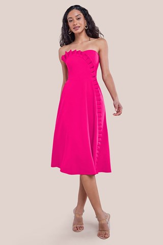 Strapless Jurk - Roze