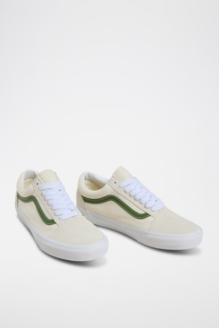 Baskets en nubuck Old skool - Ecru et vert