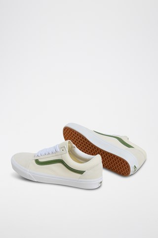Baskets en nubuck Old skool - Ecru et vert