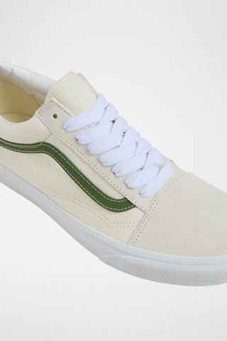 Baskets en nubuck Old skool - Ecru et vert