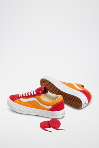 Baskets en nubuck Old skool 36 - Bordeaux et moutarde