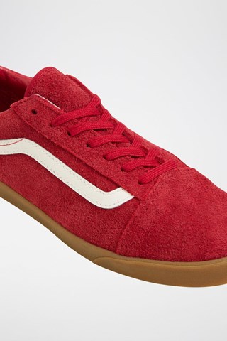Baskets en cuir Old Skool Lowpro - Rouge