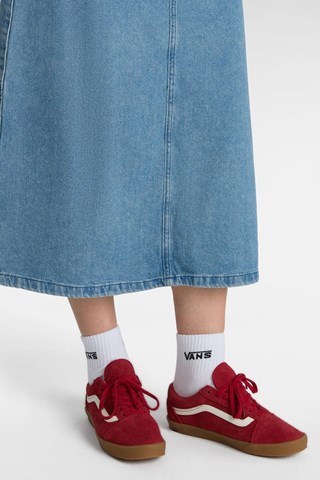 Baskets en cuir Old Skool Lowpro - Rouge