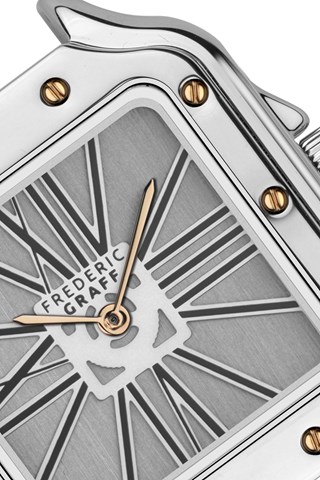 Relógio de quartzo em aço - Prateado e dourado rosa - Frederic Graff
