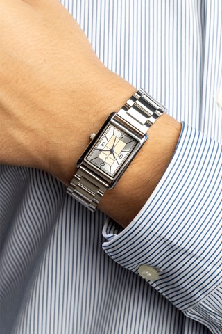 Relógio de quartzo em aço - Prateado - Frederic Graff