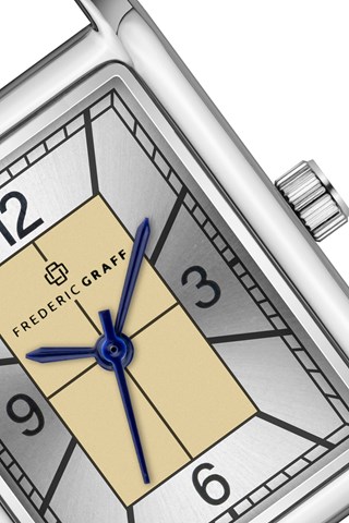Relógio de quartzo em aço - Prateado - Frederic Graff