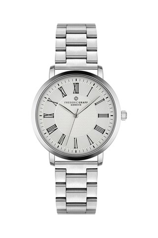 Relógio de quartzo em aço - Prateado - Frederic Graff