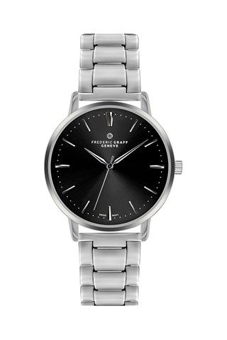 Relógio de quartzo em aço   Prateado