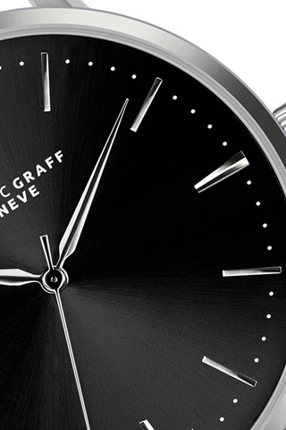 Relógio de quartzo em aço   Prateado