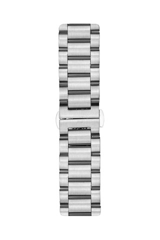 Relógio de quartzo em aço   Prateado