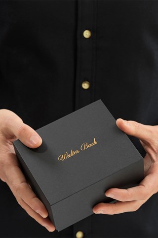 Relógio de quartzo em aço - Preto e dourado-rosa