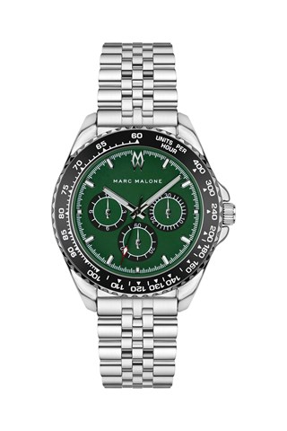 Relógio de quartzo em aço - Prateado e preto