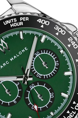 Relógio de quartzo em aço - Prateado e preto