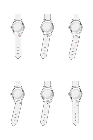 Relógio de quartzo em aço - Dourado e preto