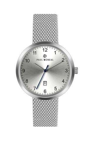Relógio de quartzo em aço Prateado   - Paul McNeal