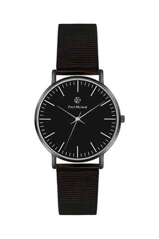 Relógio de quartzo em aço Preto  - Paul McNeal