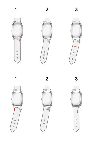 Relógio de quartzo em aço - Prateado e branco