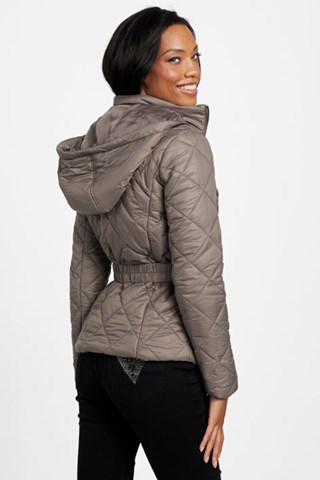 Blusão com capuz Zaila - Castanho