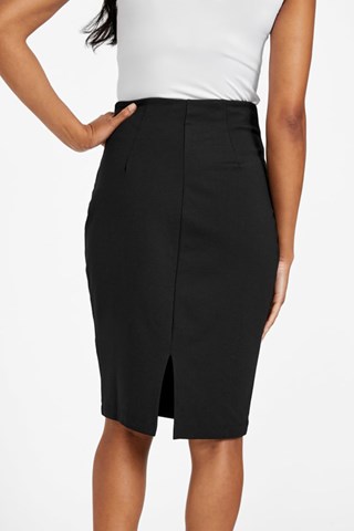 Saia justa de cintura alta Sonnie - Preto