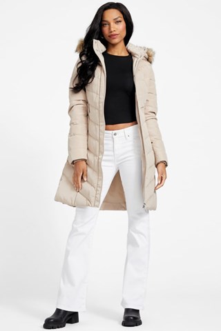 Blusão comprido Malvan - Cru