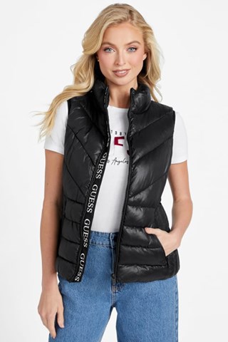 Colete acolchoado Sabine - Preto