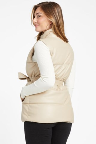 Colete acolchoado Carolyn - Bege