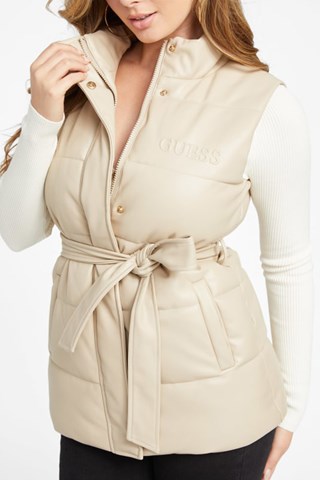 Colete acolchoado Carolyn - Bege