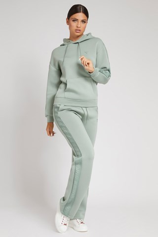 Sweat com capuz Brenda - Verde-água