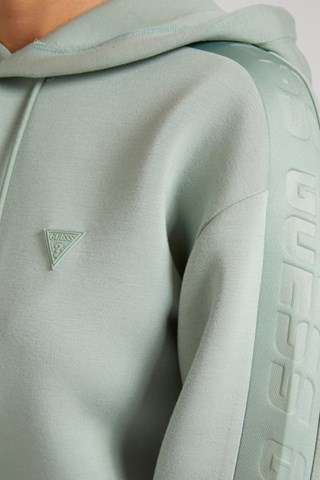 Sweat com capuz Brenda - Verde-água