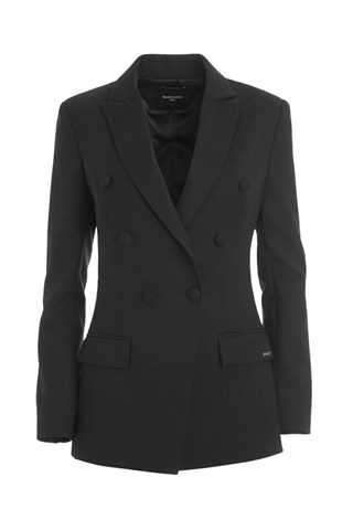 Casaco de lã Diana - Preto