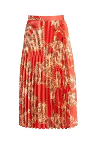 Saia plissada Ginevra - Laranja