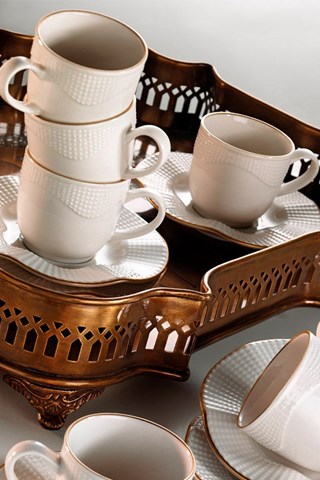 Porseleinen Koffieservies 6 Personen