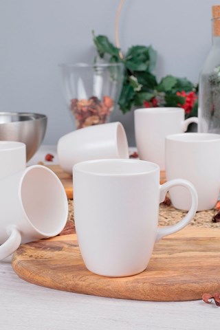 6 Keramische Mokken 30 cl