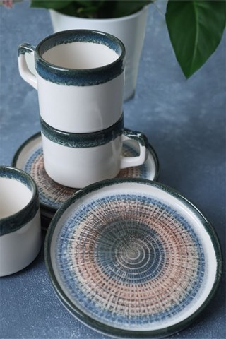 Keramisch Koffieservies - 6 Personen